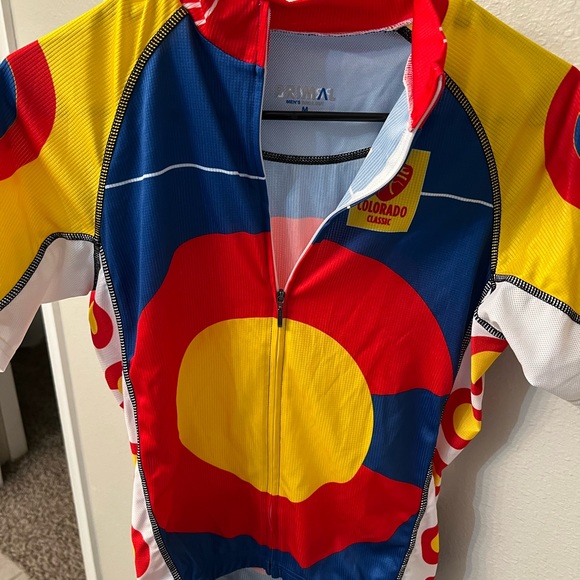 primal Other - Colorado Primal Men's Cycling Jersey - Red, Yellow, Blue